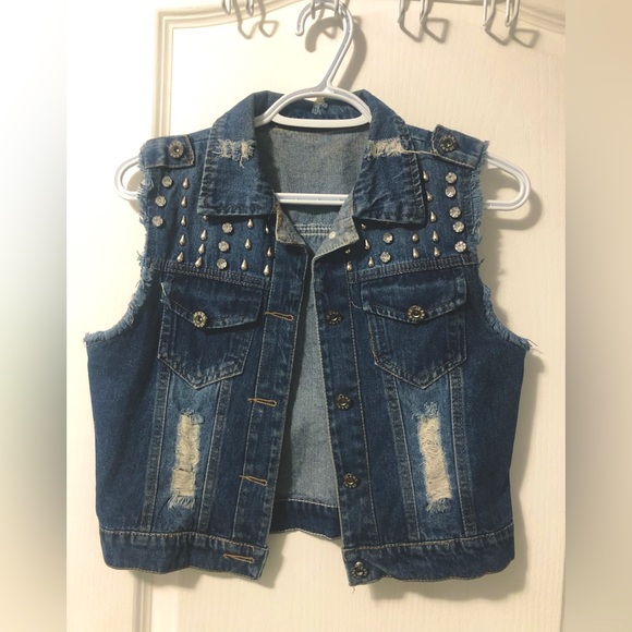Crop Denim Jacket - Picture 2 of 3